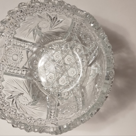 Iridescent Carnival Glass Bowl LE Smith comet in the stars - Picture 5 of 6